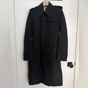 Burberry Black Trench Coat - Long Length